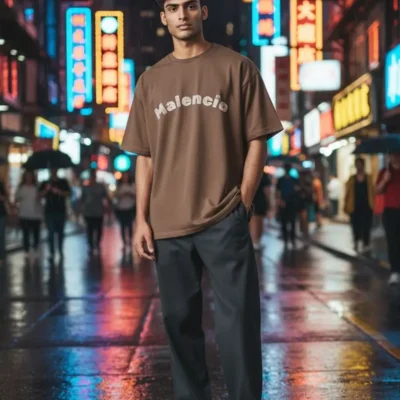 malencio customize brown T shirt